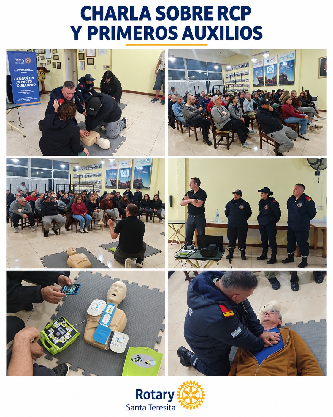 Curso de RCP y prrimeros auxilios